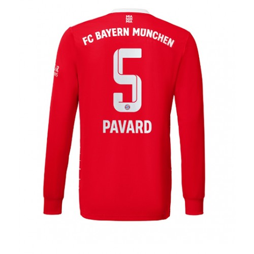 Bayern Munich Benjamin Pavard #5 Hemmatröja 2022-23 Långärmad Bayern Munich Benjamin Pavard #5 Hemmatröja 2022-23 Långärmad